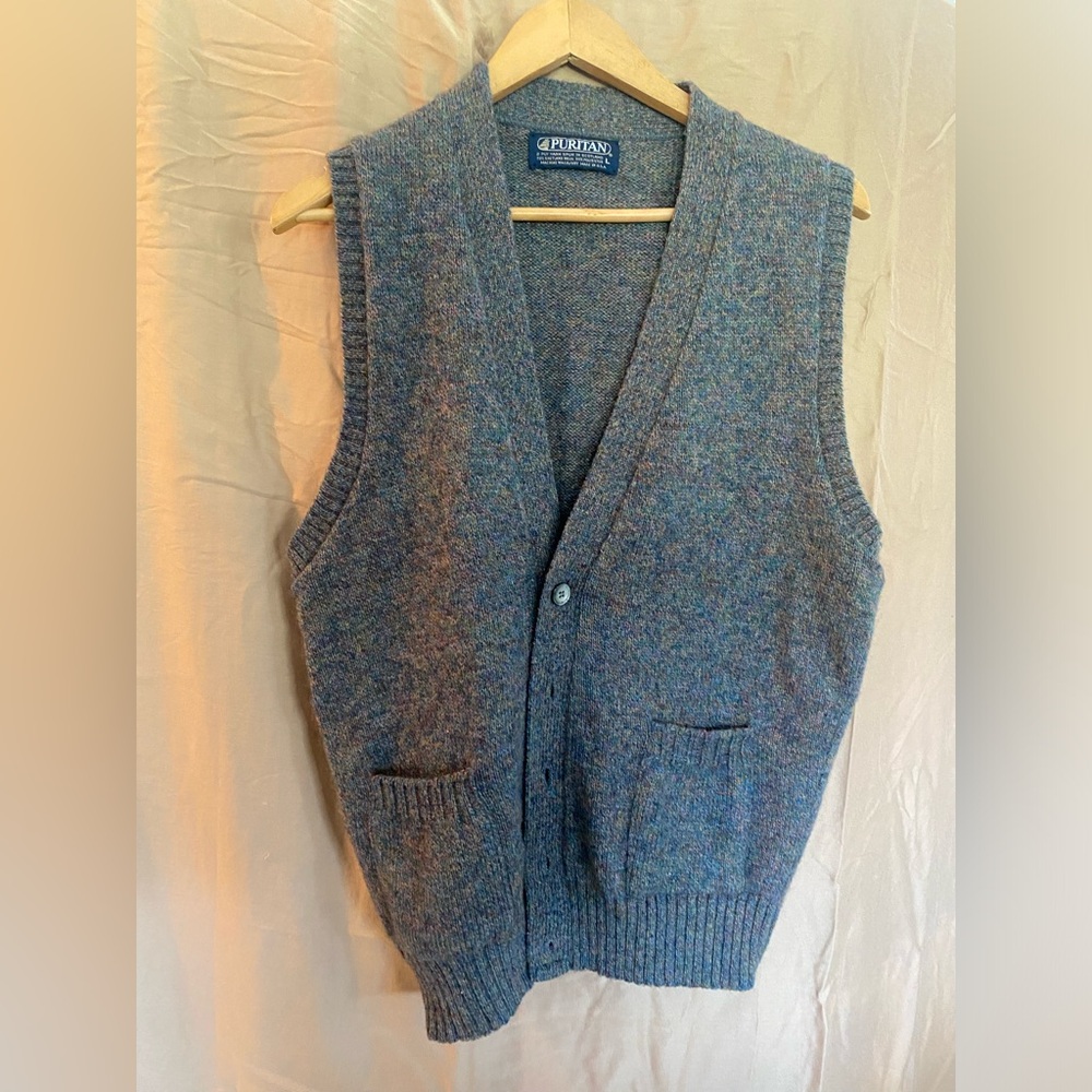 PURITAN Unisex multicolored wool vest